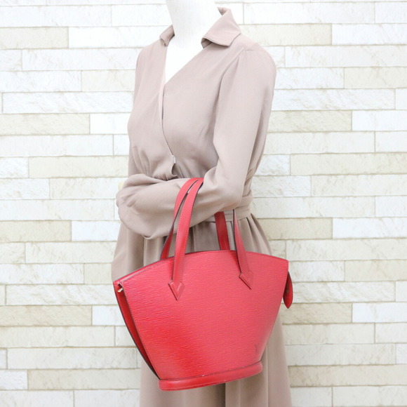 LOUIS VUITTON Handbag Epi Sun Jack M52277 Red Castilean Ladies Leather - Picture 2 of 10